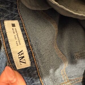 Zara Long Jean Skirt